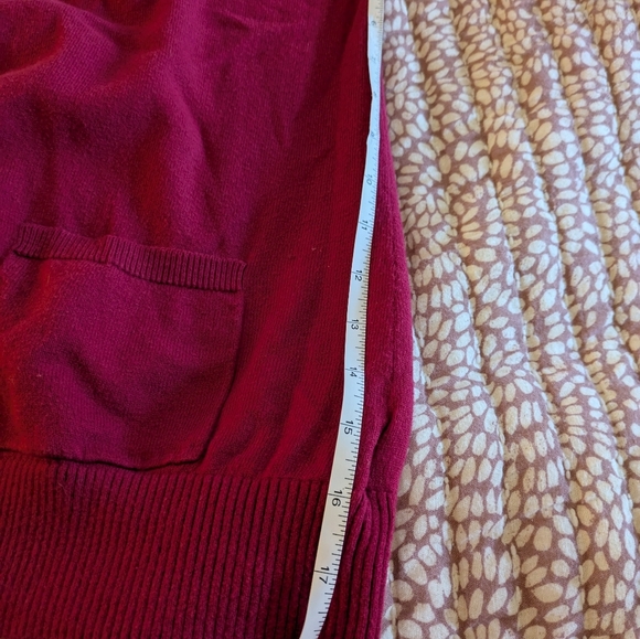 Eddie Bauer Cotton & Cashmere blend Cardigan Pink L - Picture 6 of 8